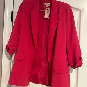 Hot pink blazer size medium